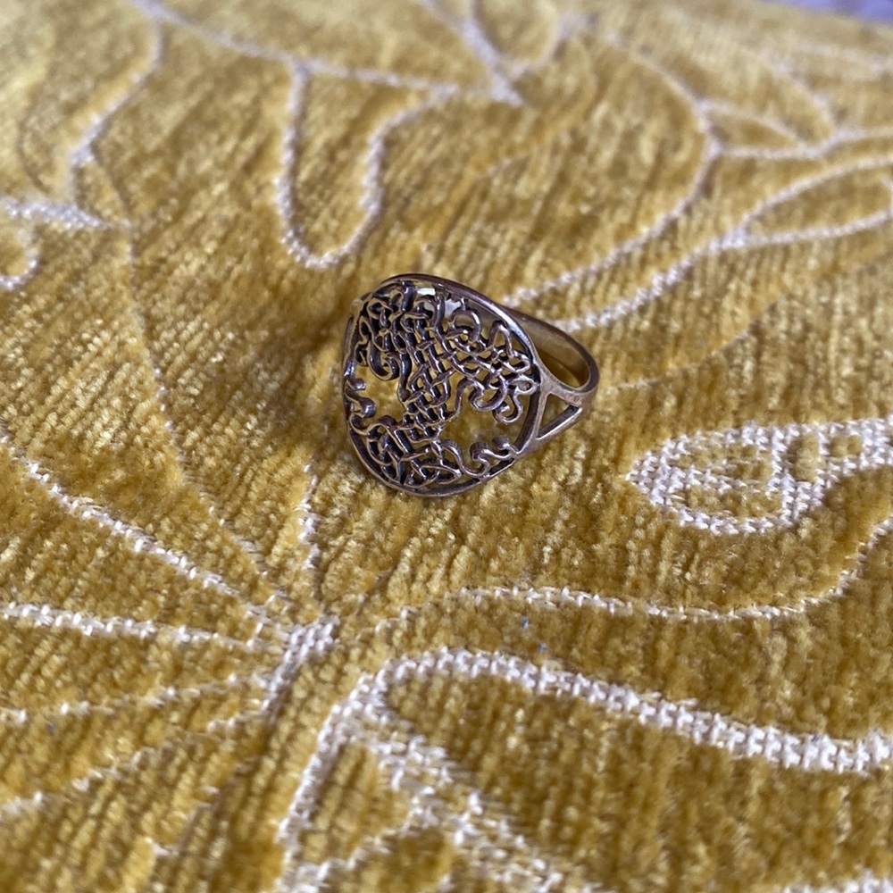 Silver Celtic Tree Of Life Ring